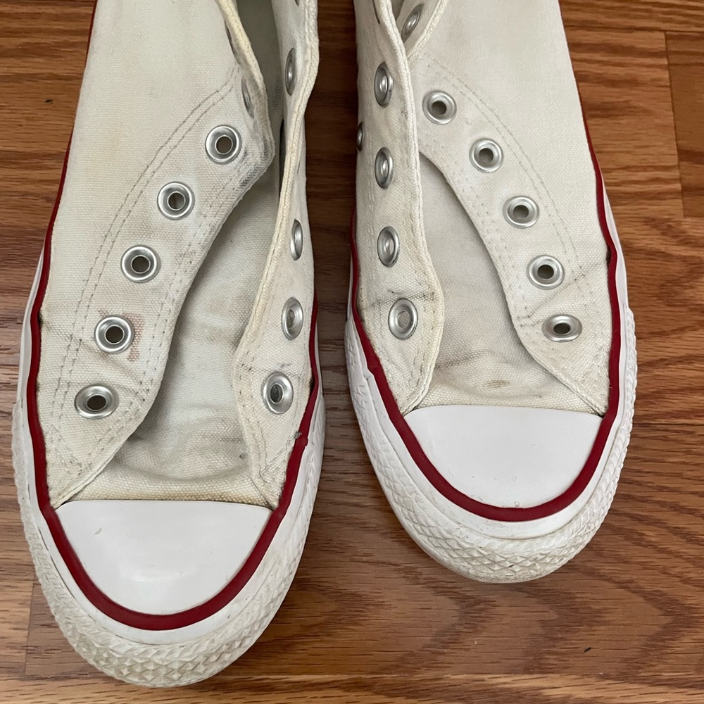 White High-Top Converse - Picture 7 of 9